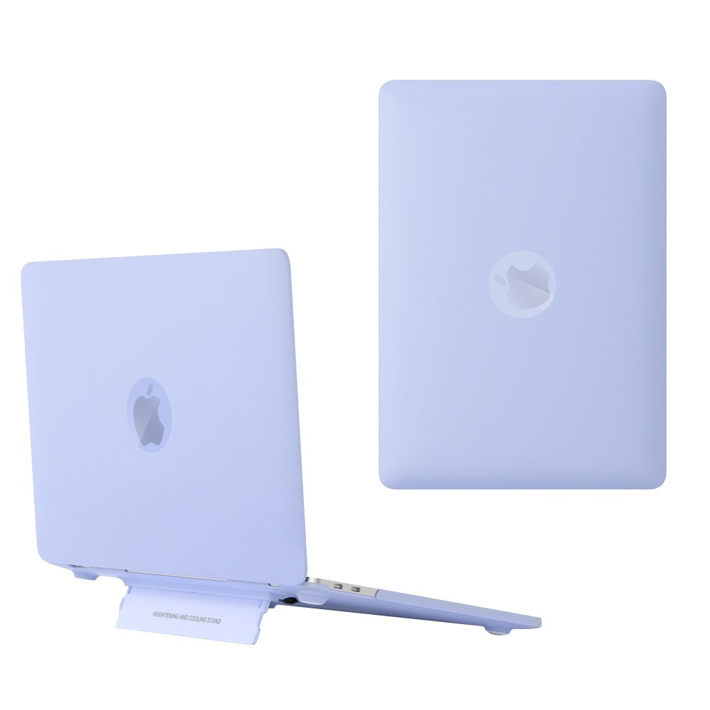 MacBook Air 15 M5/M4/M3/M2 (2026/2025/2024/2022) - Hard cover til front og bagside med Kickstand - Lilla