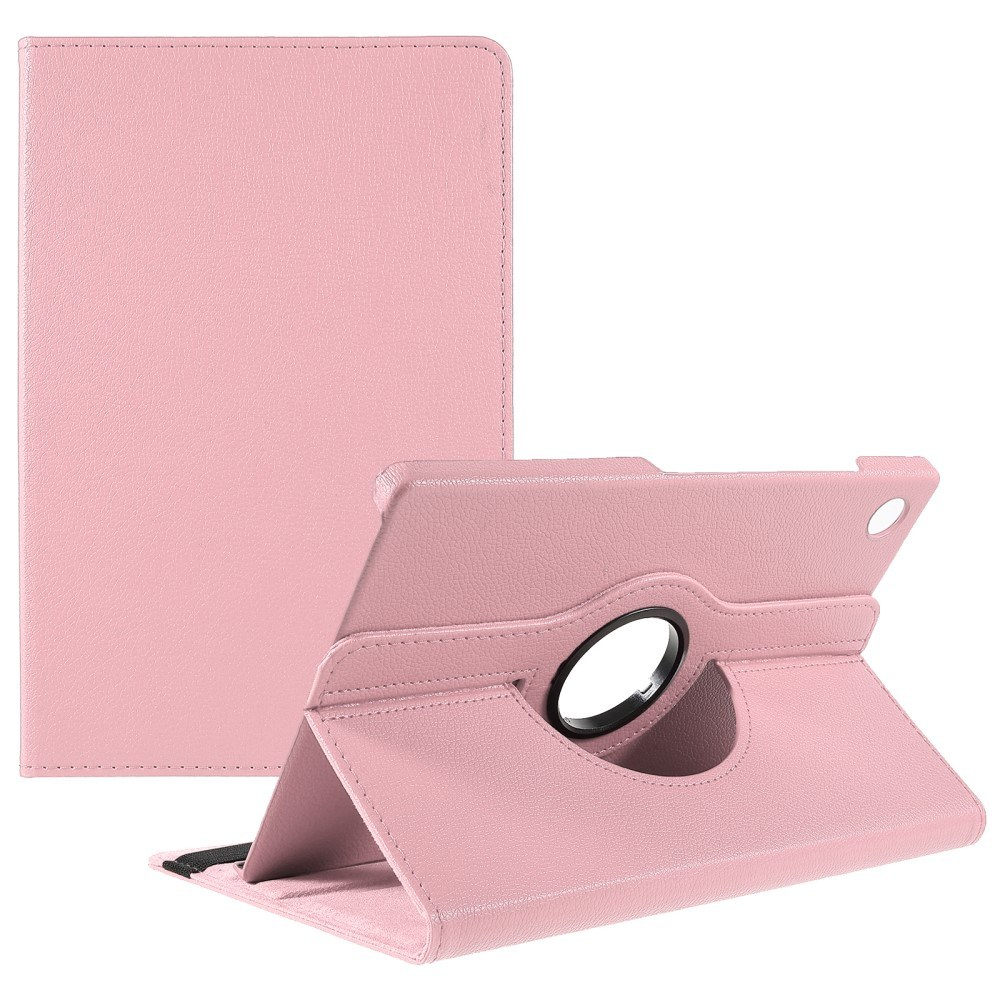 Samsung Galaxy Tab A9 Plus / Tab A11 Plus - Læder cover 360 grader roterbar - Pink