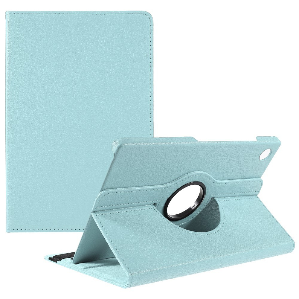 Samsung Galaxy Tab A9 Plus / Tab A11 Plus - Læder cover 360 grader roterbar - Lyseblå