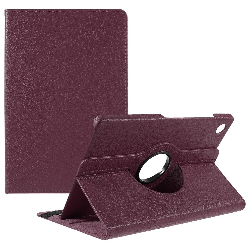 Samsung Galaxy Tab A9 Plus / Tab A11 Plus - Læder cover 360 grader roterbar - Lilla