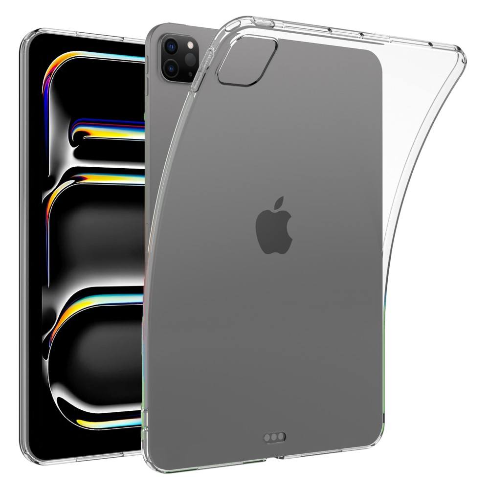 iPad Pro 13 (2024/2025) - Slim Shockproof gummi cover - Transparent