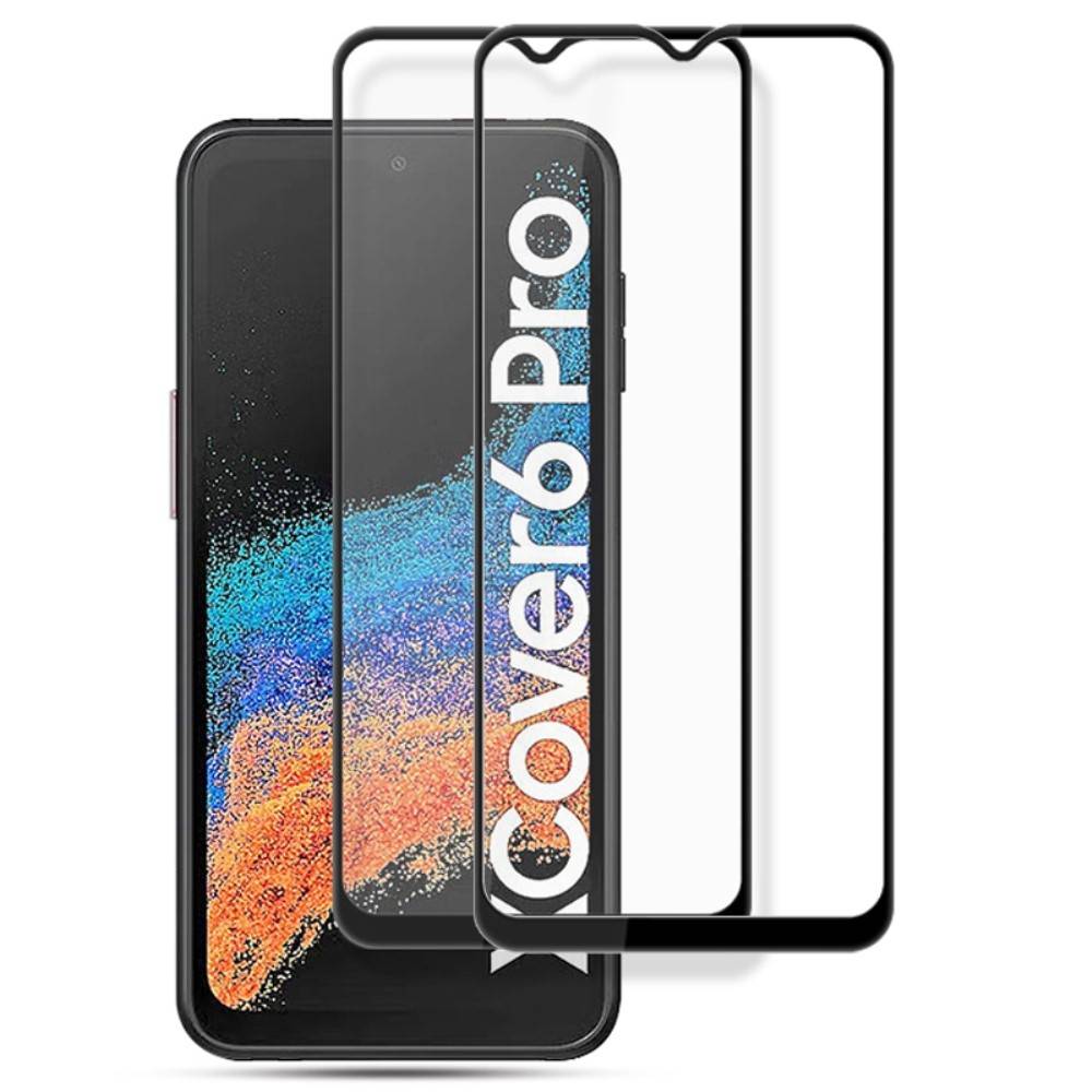 Samsung Galaxy Xcover6 Pro 5G - AMORUS premium hærdet beskyttelsesglas med komplet dækning - 2 stk.