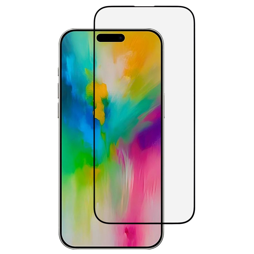 iPhone 16 Pro Max - Hærdet beskyttelsesglas med komplet dækning