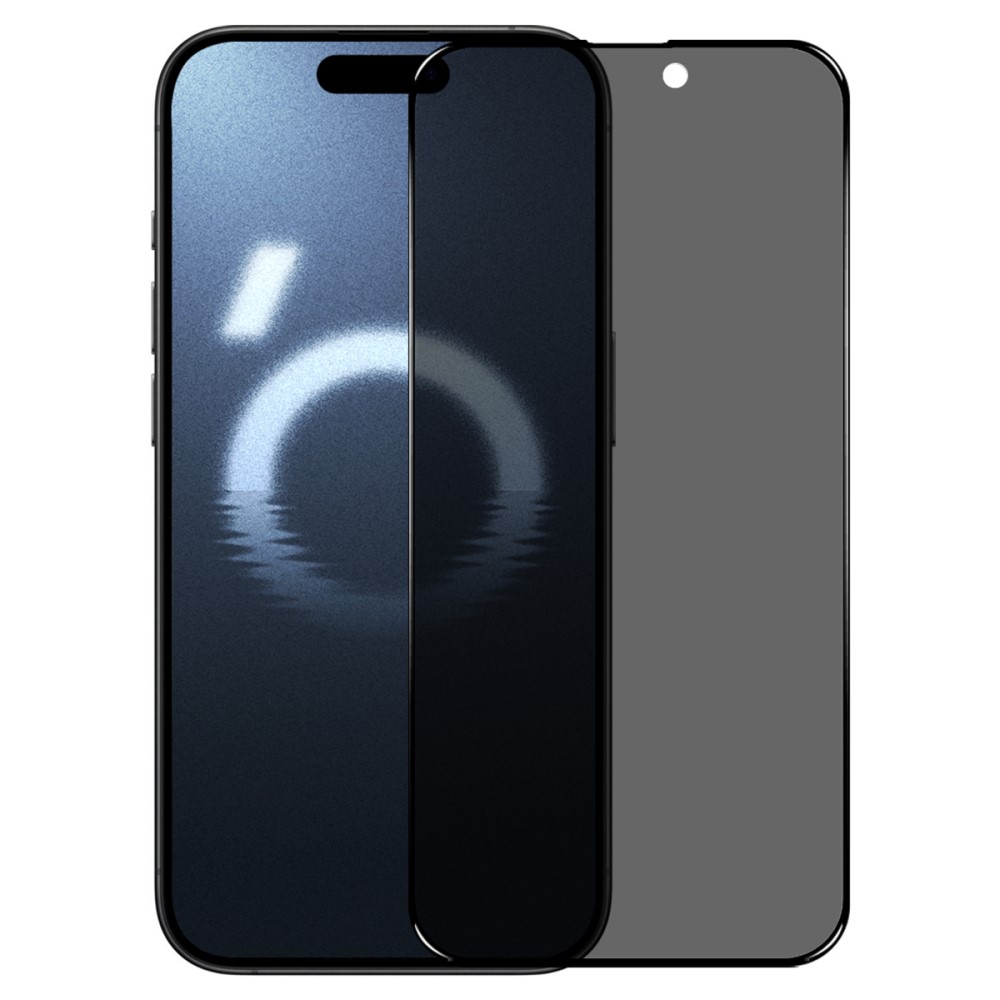 iPhone 16 Pro Max - Privacy hærdet beskyttelsesglas med komplet dækning