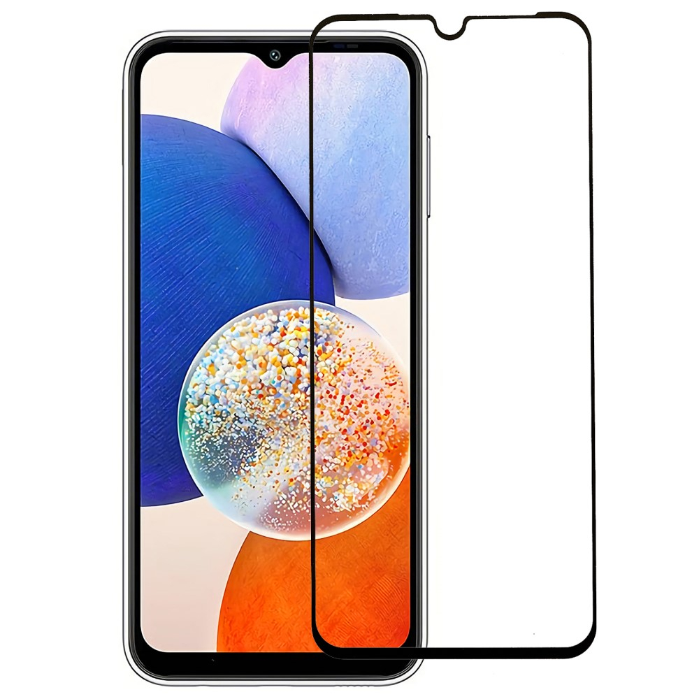 Samsung Galaxy A14 5G - Premium hærdet beskyttelsesglas med komplet dækning