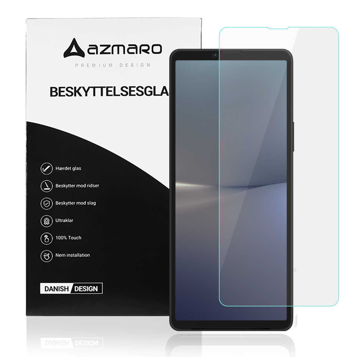 Sony Xperia 10 V - Azmaro Ultra clear hærdet beskyttelsesglas - Transparent