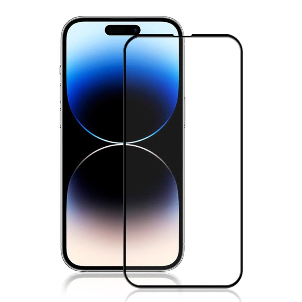 iPhone 15 Pro - AMORUS premium hærdet beskyttelsesglas med komplet dækning