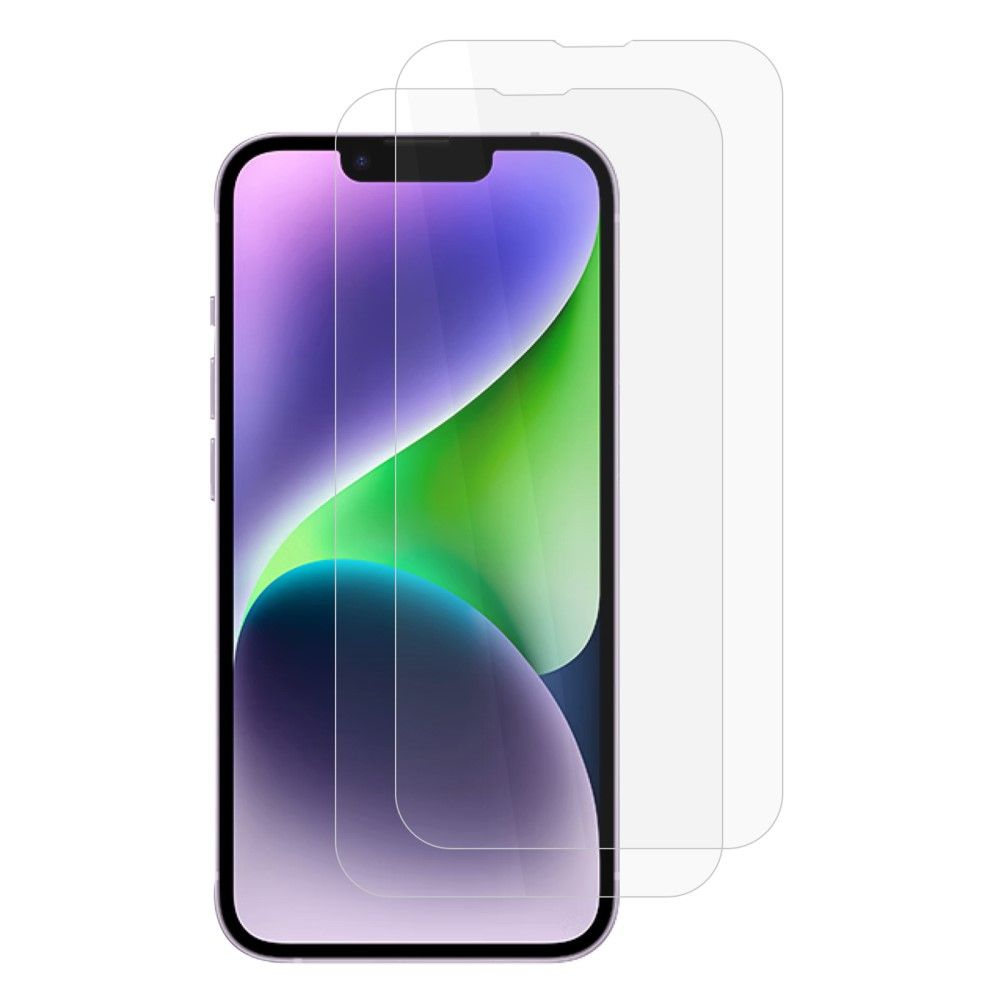 iPhone 15 Plus - AMORUS ultra clear hærdet beskyttelsesglas - 2 stk.