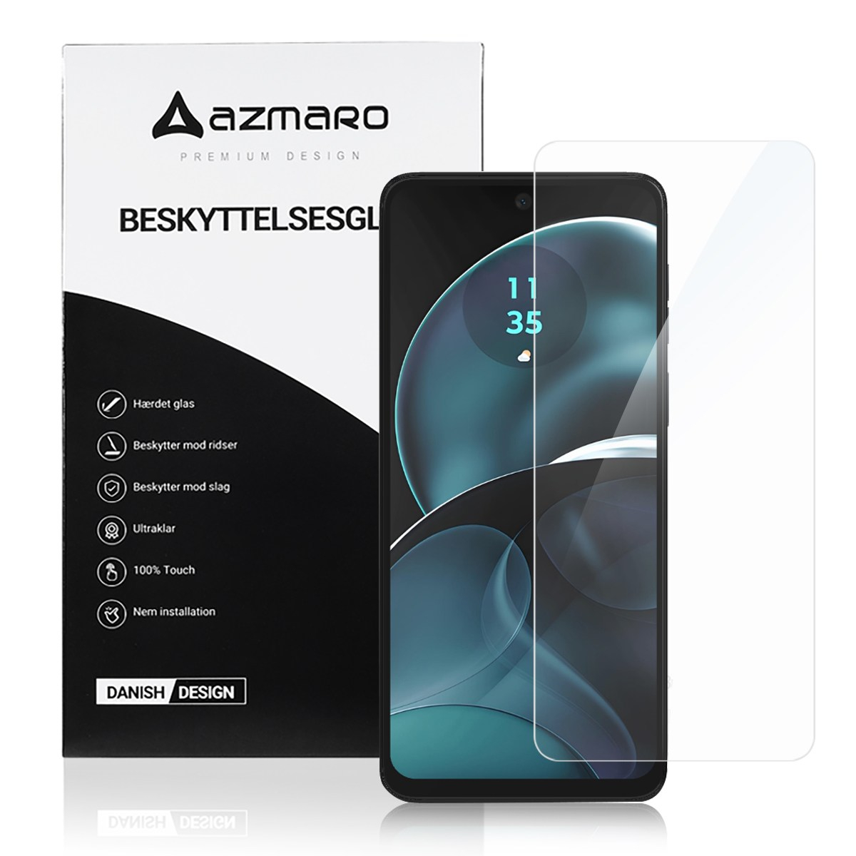 Motorola G14 - Azmaro Ultra clear hærdet beskyttelsesglas - Transparent