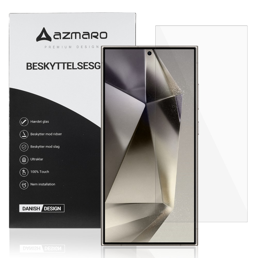 Samsung Galaxy S24 Ultra - Azmaro Ultra clear hærdet beskyttelsesglas - Transparent