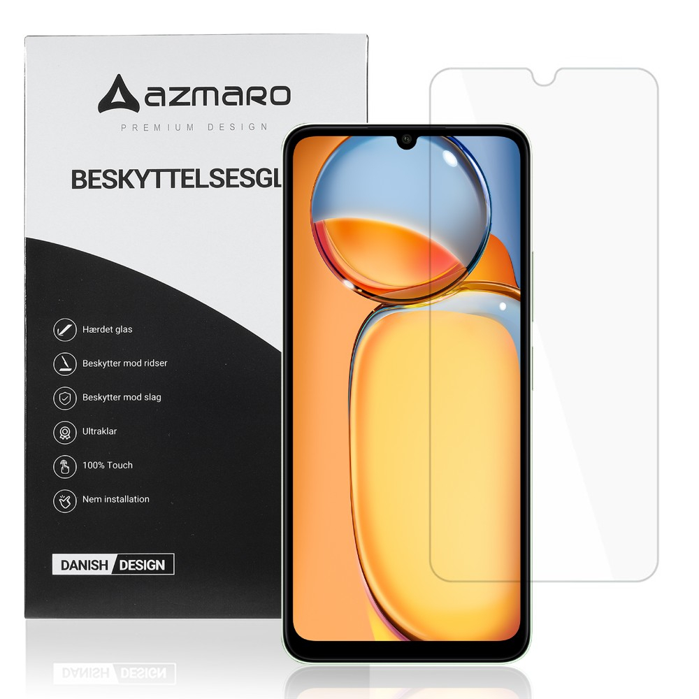 Xiaomi Redmi 13C - Azmaro Ultra clear hærdet beskyttelsesglas - Transparent
