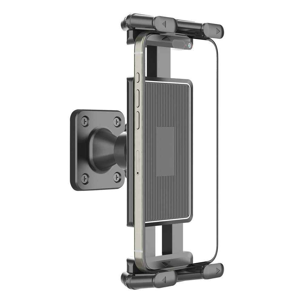 Smartphone / Tablet holder med vægbeslag - 4.7-15 - Justerbar 360 grader - Sort