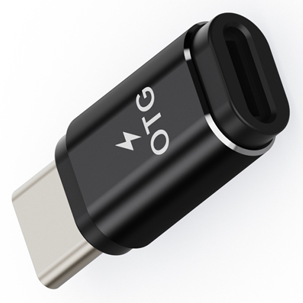 Lightning til USB-C adapter - Understøtter opladning og audio - Sort
