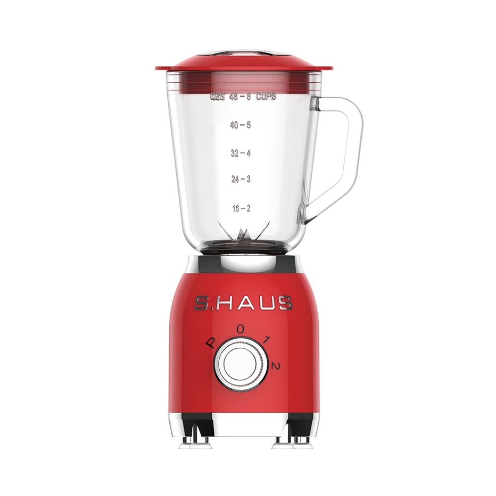 Swiss Haus Retro Blender 1.5L / 600W - Lake Geneva - Rød