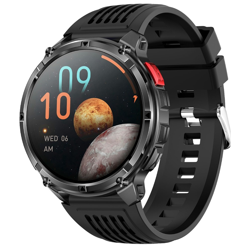 Aktiv Smartwatch - Vandtæt - Dansk sprog - opkald - iOS/Android - Sort