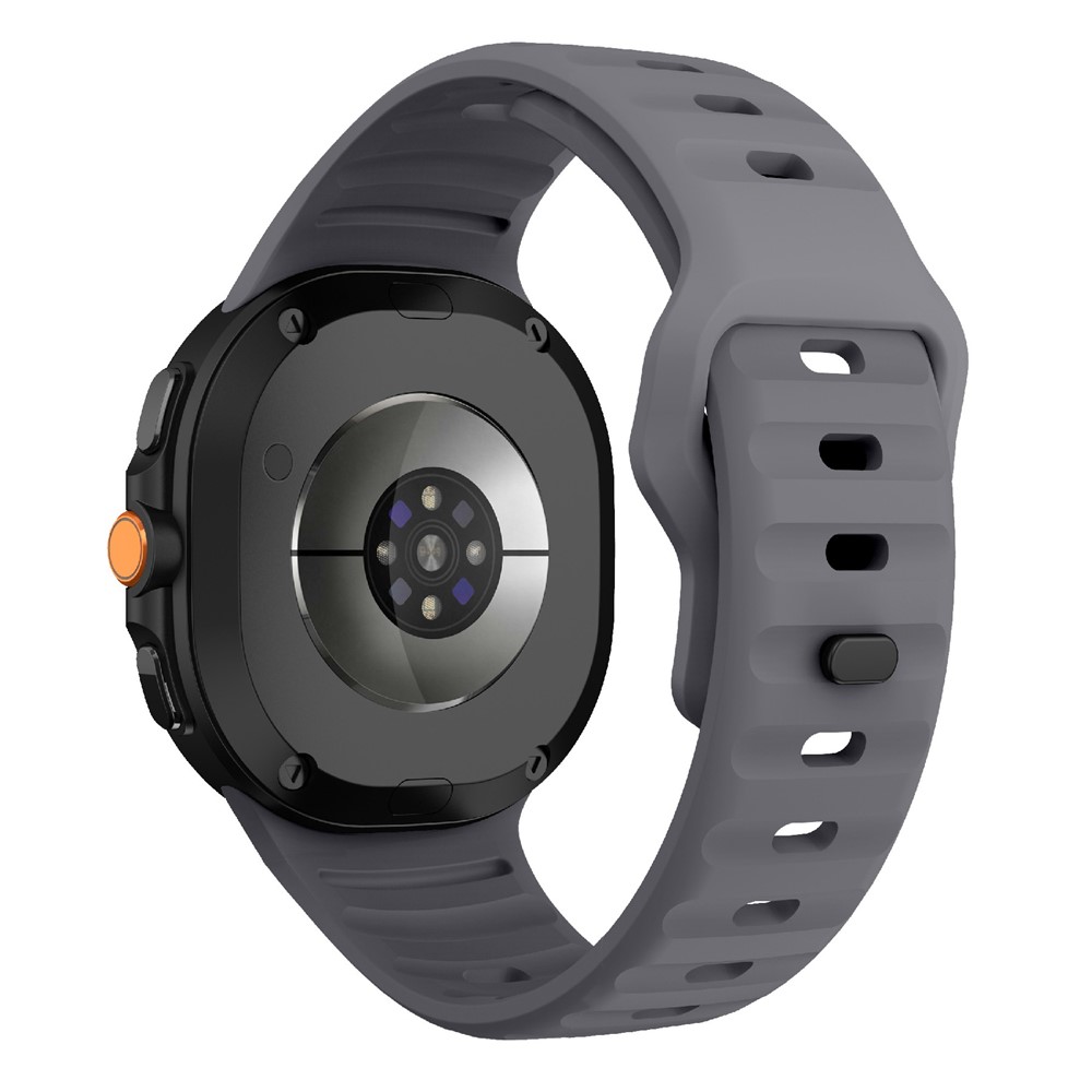 Samsung Galaxy Watch8 / Watch8 Classic - Wave silikone rem - Space grey