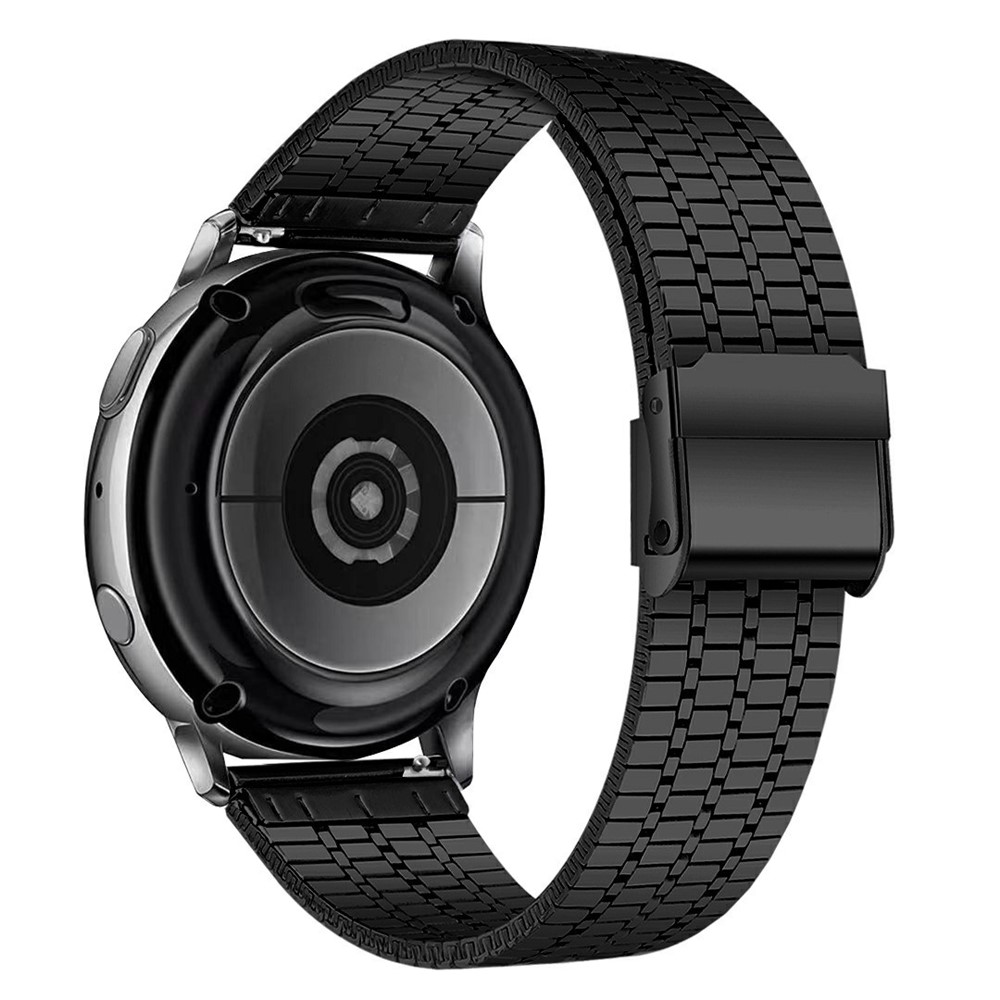 Samsung Galaxy Watch7 /6 /5 / FE - 44/40mm - Urrem i rustfrit stål - til håndled 130mm-210mm - Sort