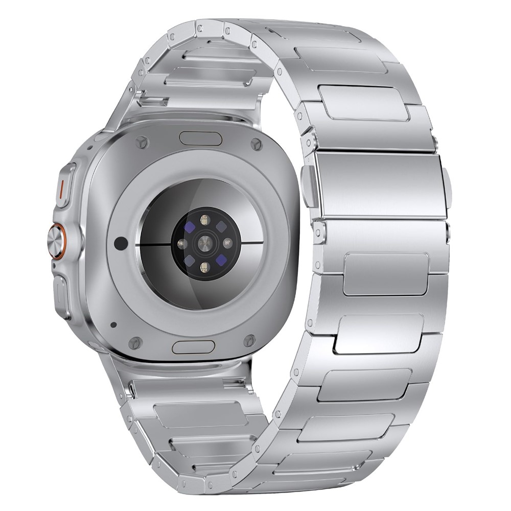Samsung Galaxy Watch8 44/40 / 8 Classic 46mm - Urrem i rustfrit stål - til håndled 140mm-215mm - Sølv
