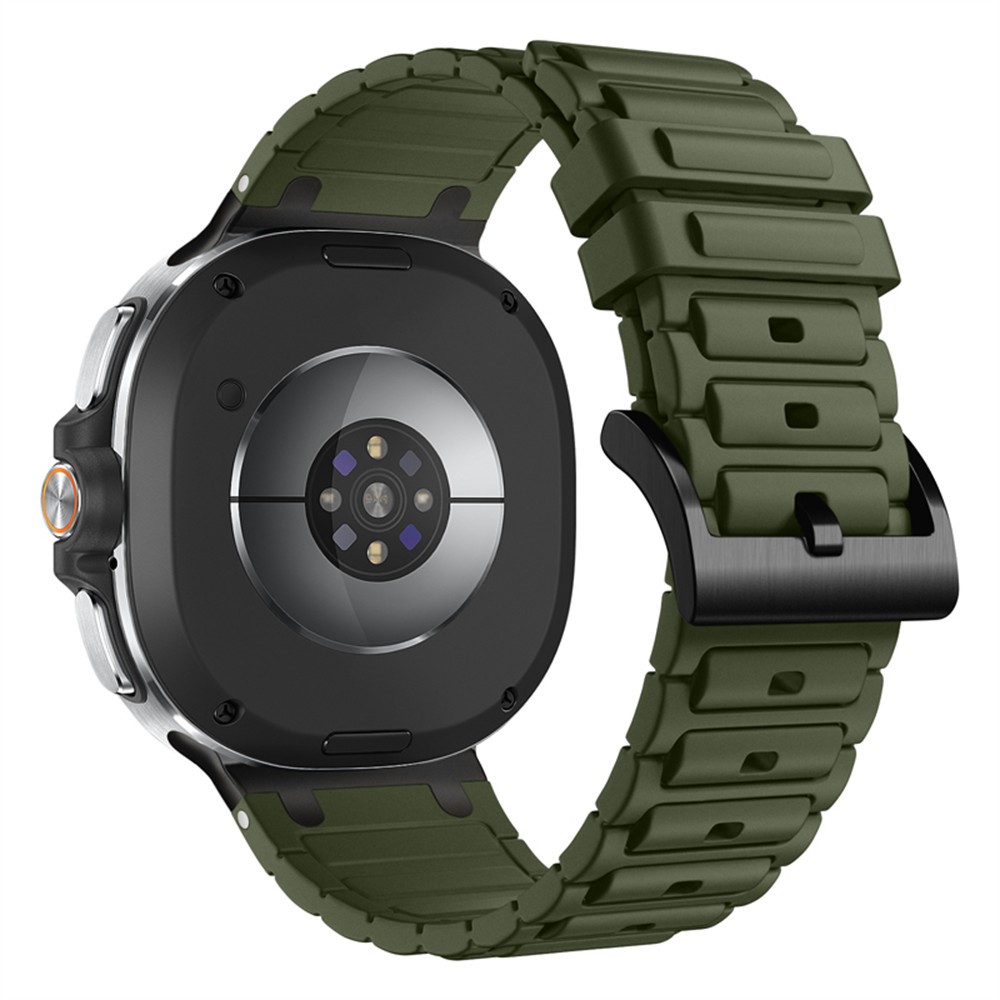 Samsung Galaxy Watch8 44/40 / 8 Classic 46mm - Silikone rem - til håndled 139mm-220mm - Militærgrøn