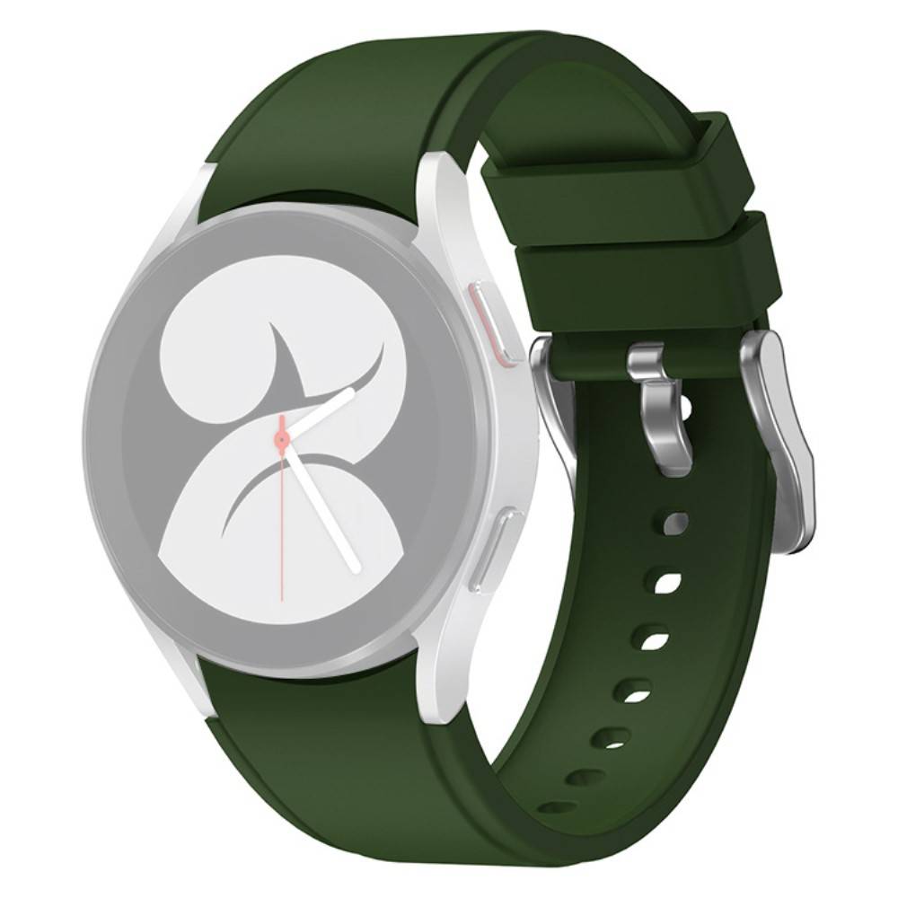 Samsung Galaxy Watch4 Classic 42/46mm / Watch4 40mm/44mm - Silikone 20mm - Militærgrøn