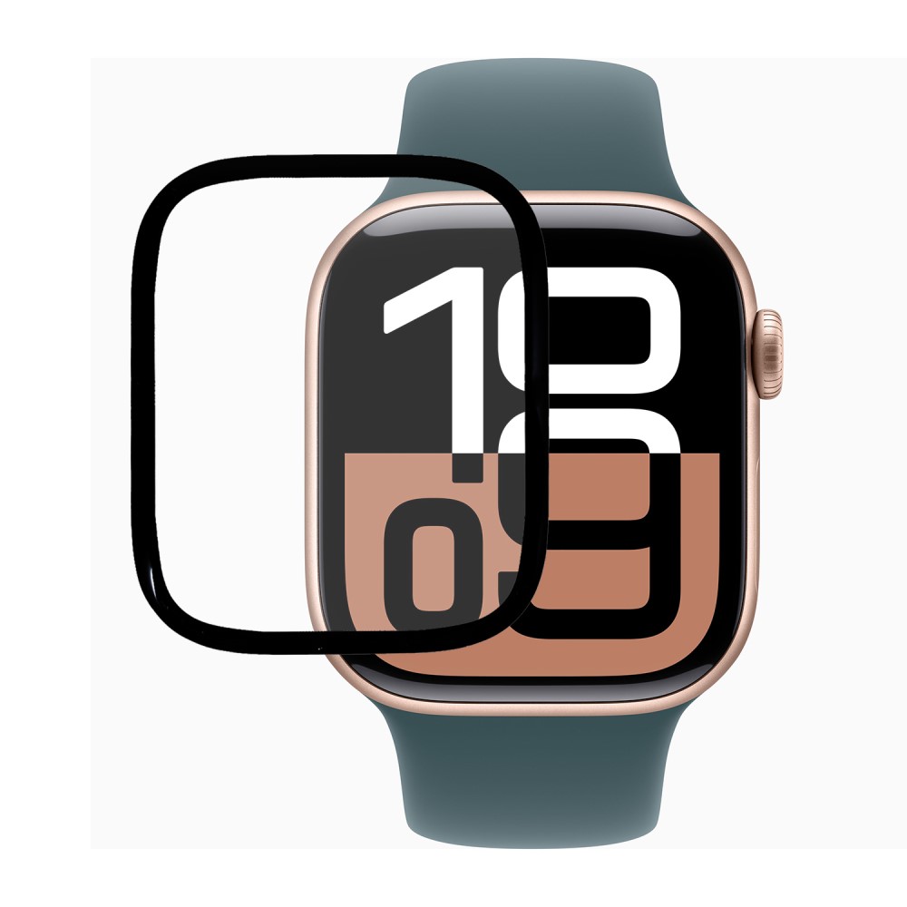 Apple Watch Series 10 & 11 42mm - Premium hærdet beskyttelsesglas med komplet dækning