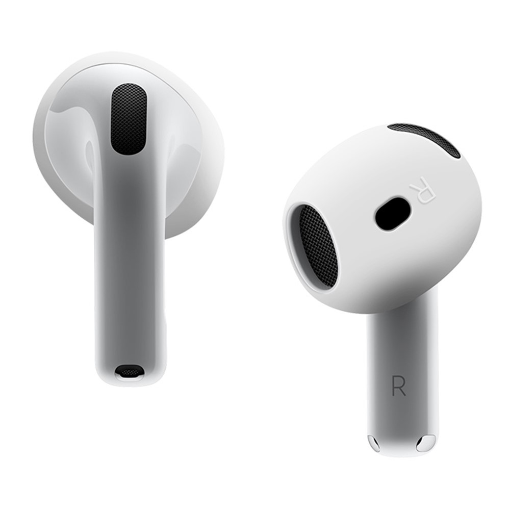 Ørepropper i silikone til AirPods 4 - Anti-slip - 1 par - Hvid