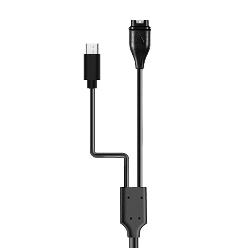 Garmin Fenix 8/7/6/5 serie, Venu, Instinct, Approach - USB-C opladerkabel 1m - Sort