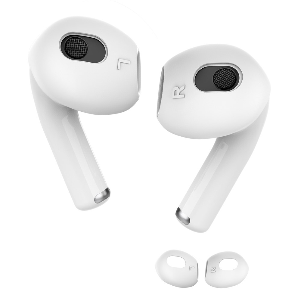 Ørepropper i silikone til AirPods 3 - Anti-slip - 1 par - Hvid