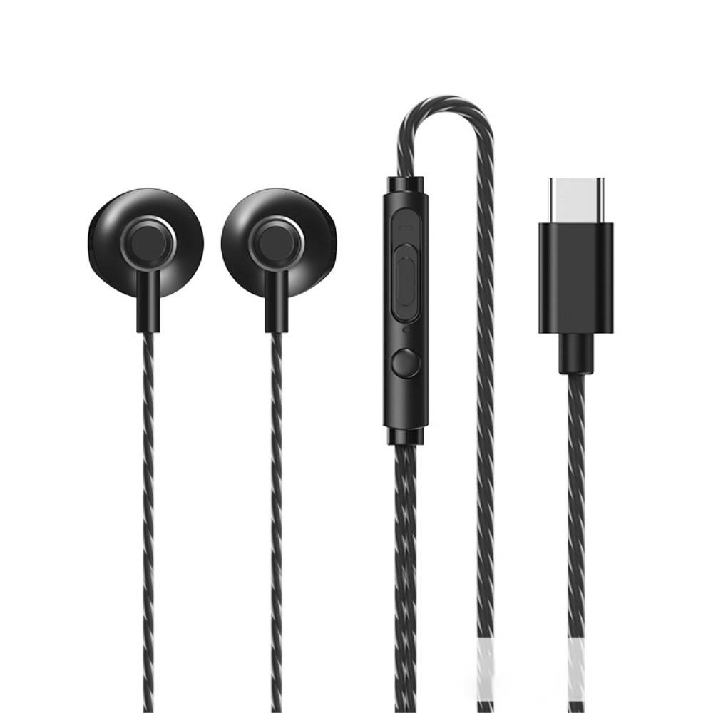 REMAX USB-C Høretelefoner - Noise Cancelling - Sort