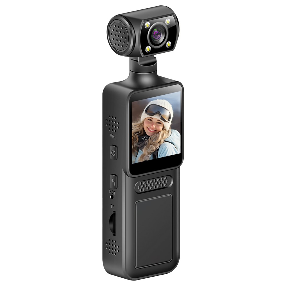 4K WIFI Actionkamera - Anti-Shake / Nattesyn / LED lys / Digital display