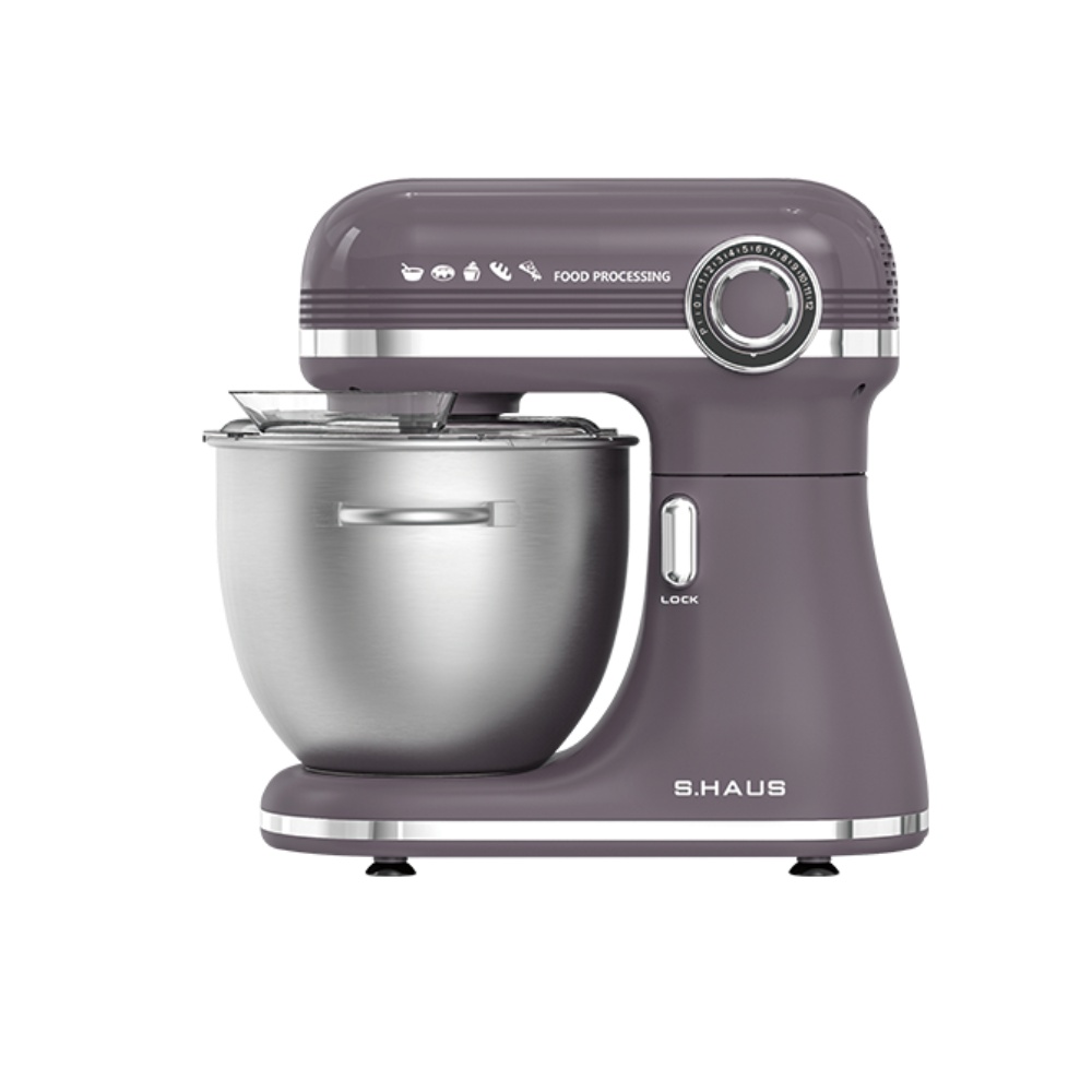 Swiss Haus Køkkenmaskine 1500W / 7L / 12 hastigheder - Lake Geneva - Grå/sølv