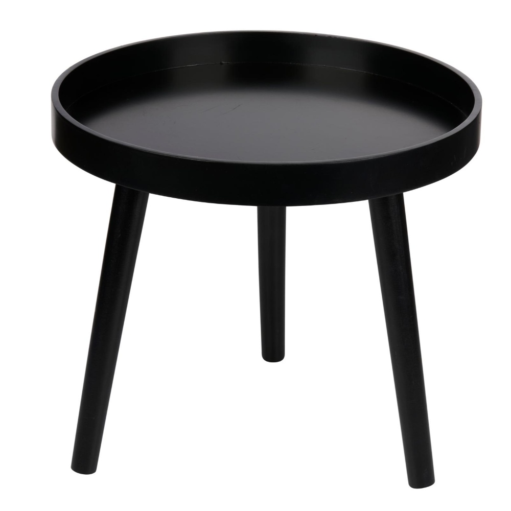 Arti Casa sidebord / hjørnebord ø40x36cm - Sort