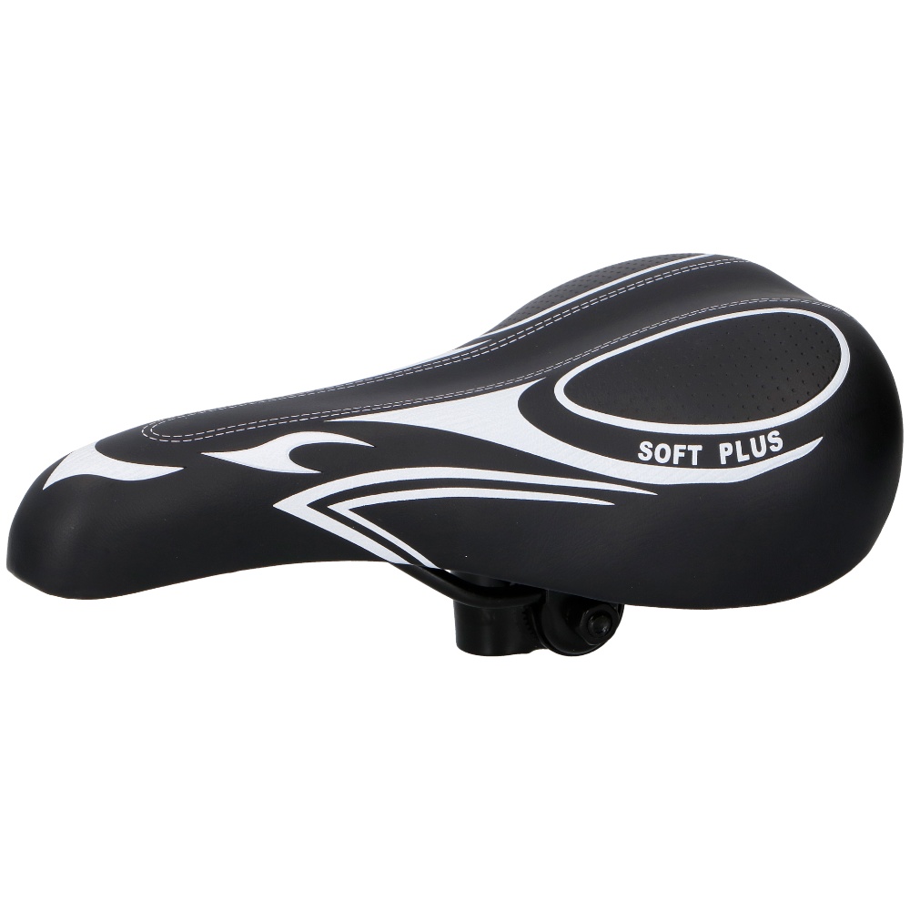 Dunlop MTB cykelsadel - Ergonomisk blød komfort - Sort