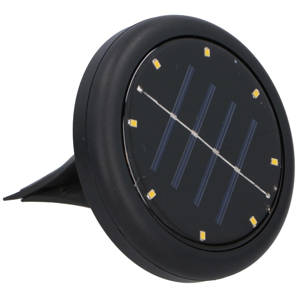 GRUNDIG udendørs solcelle lampe til haven med spyd - Sort