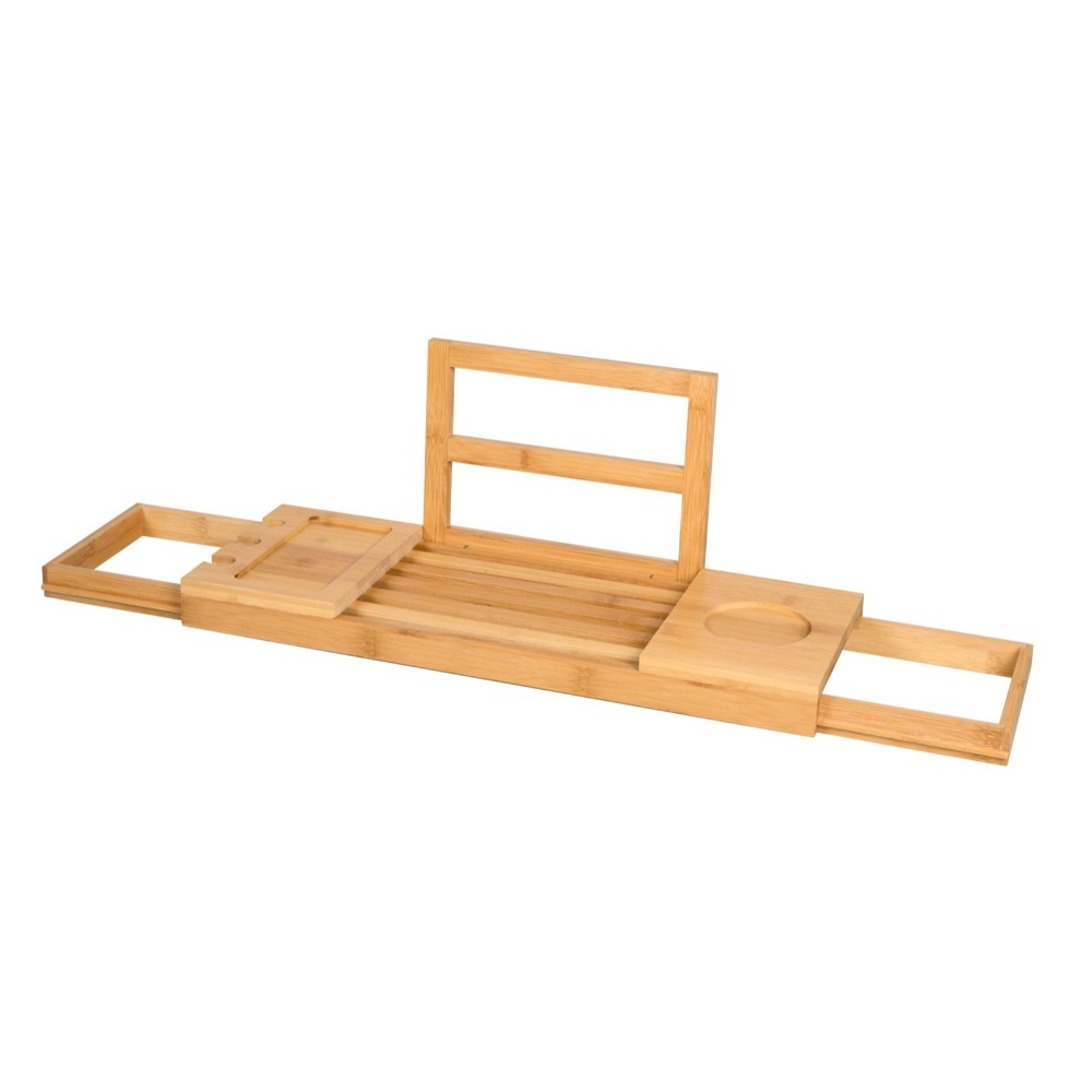 Udtrækkelig Bambus Badekarshylde 50-92 cm
