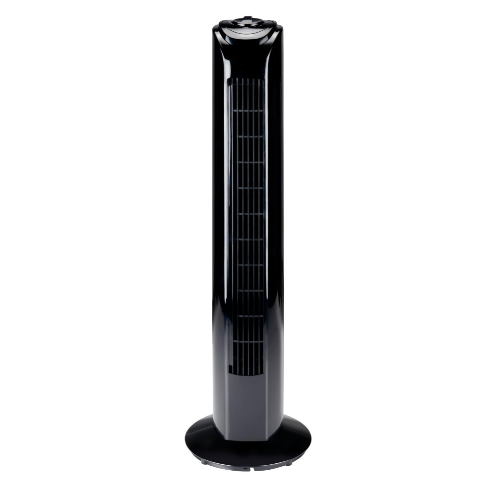 Lifetime Air Tårnventilator roterende - H:81 cm m/ 3 hastigheder - Sort