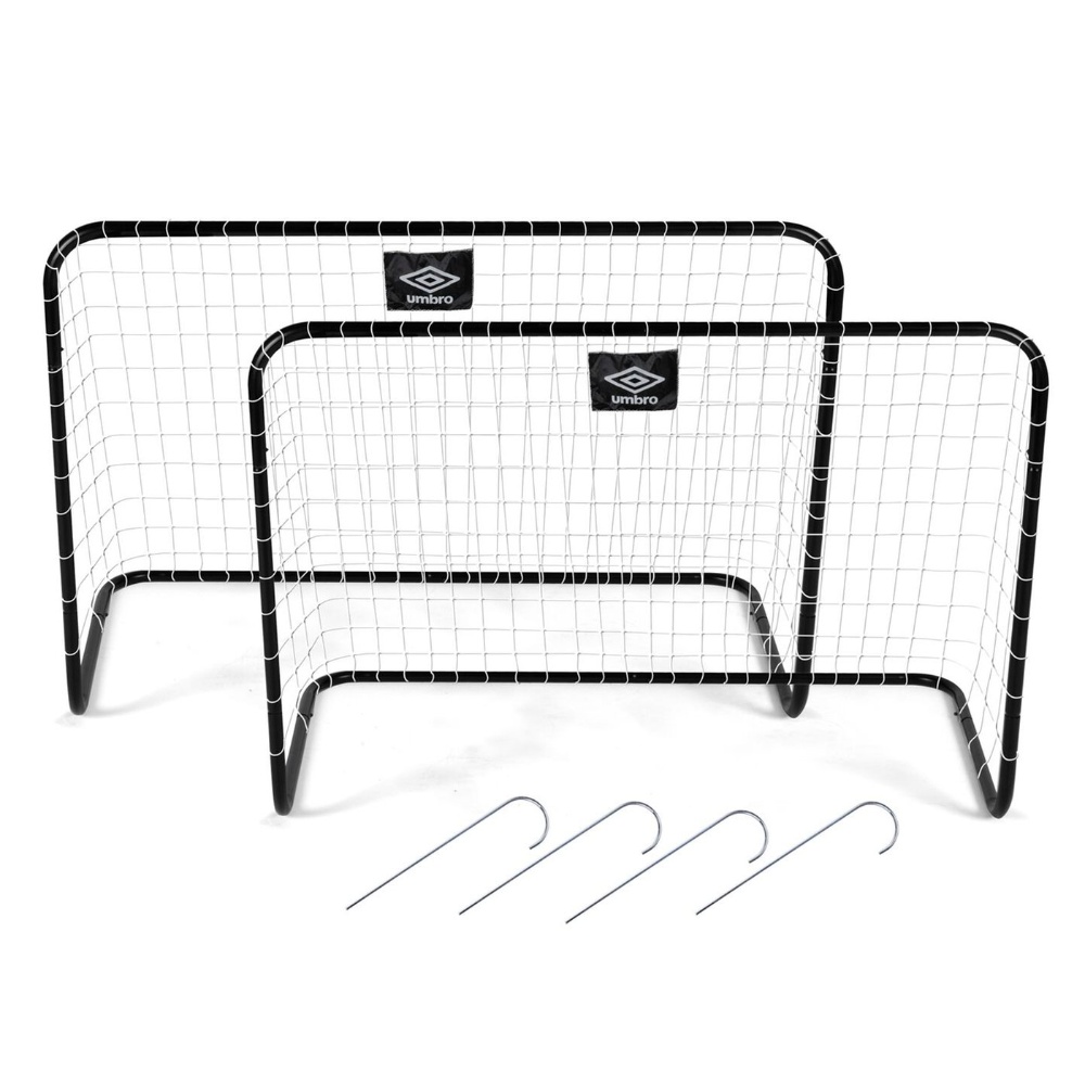 Umbro sæt med 2 fodboldmål med net 78×56×45 cm UMBRO