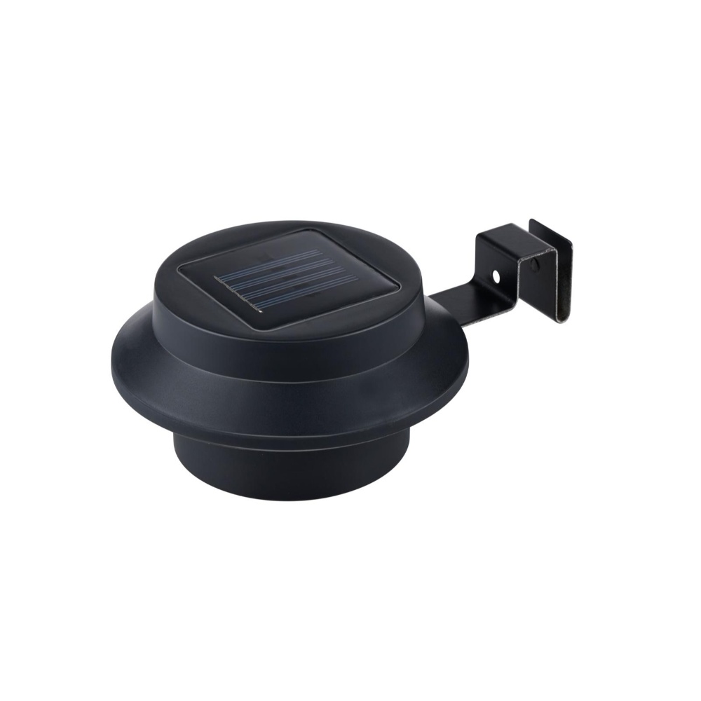 Grundig Solcellelampe til tagrende / hegn - Sort