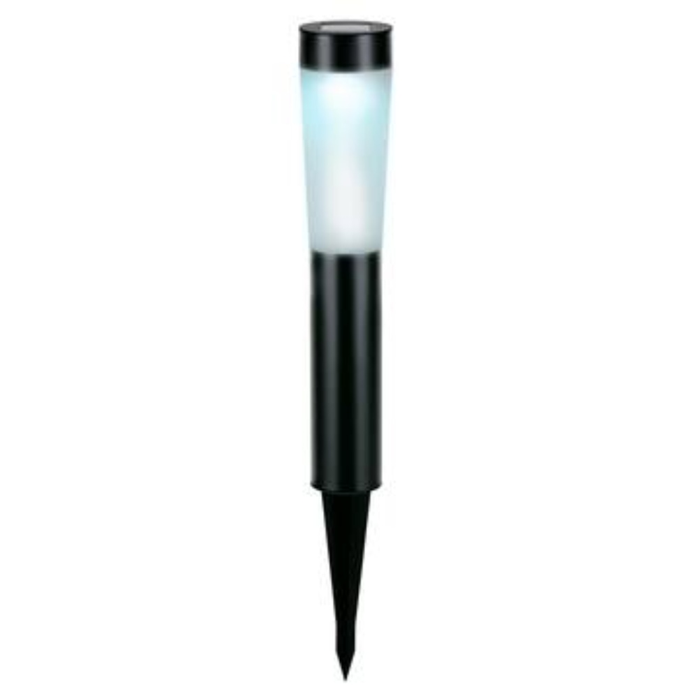 Grundig LED Solcellelampe på spyd H:56 cm - Cool Hvid - Sort