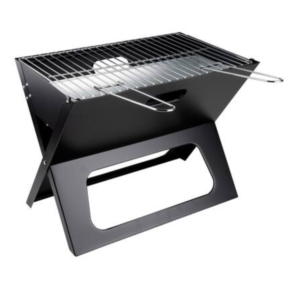 ALPINA Transportabel Kulgrill 46 cm Sort Bærbar Campinggrill
