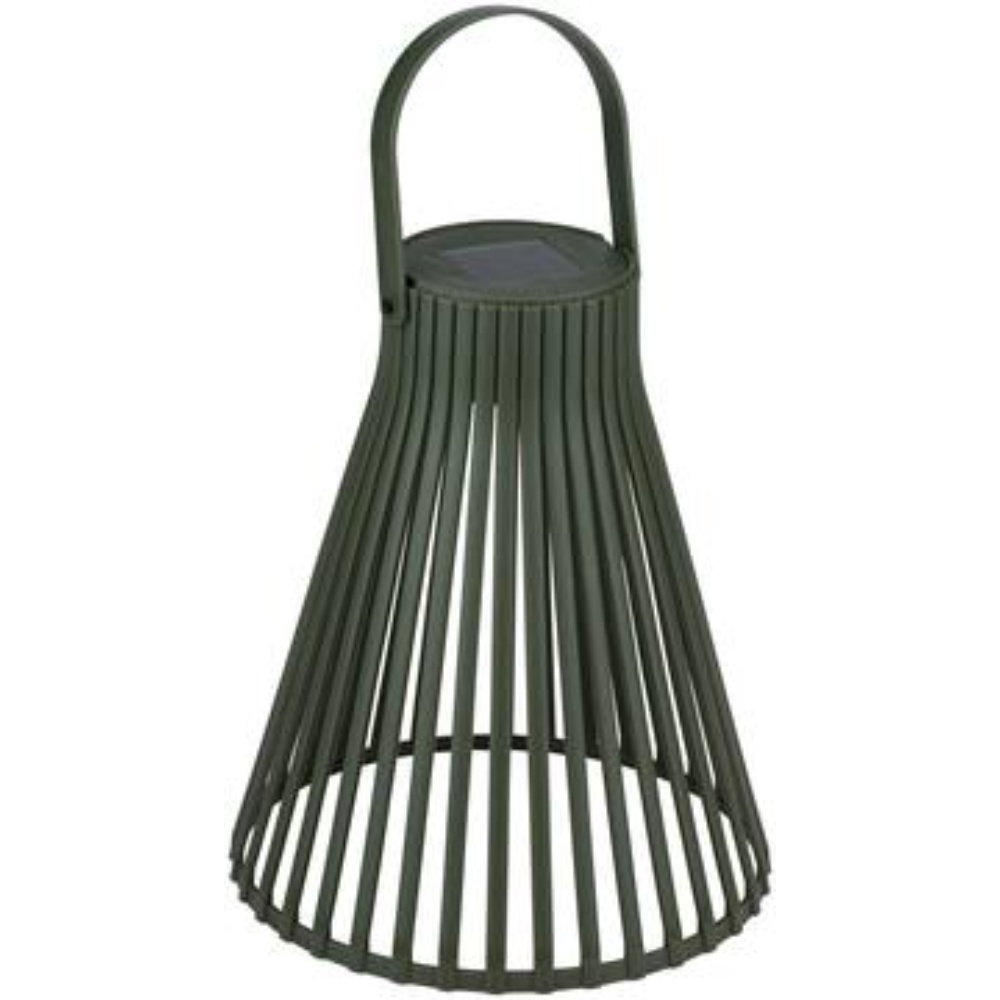 Arti Casa LED solcelle lanterne Ø20x24cm - Dybgrøn