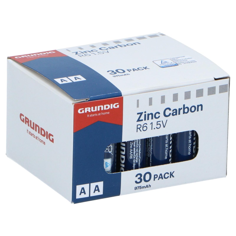 Grundig AA batteri - R6 1.5V / 975mAh - Pakke med 30 stk.