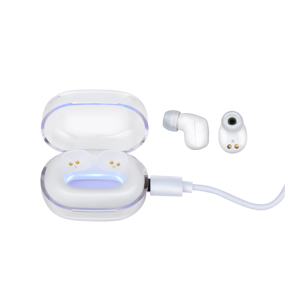 Grundig compact TWS Earbuds med ladeetui - Hvid