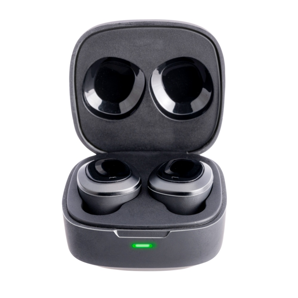 Grundig TWS Bluetooth Earbuds med 450mAh ladeetui - Sort