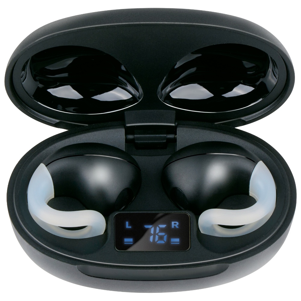 Grundig TWS Trådløse Earbuds med clip-on fit - Sort