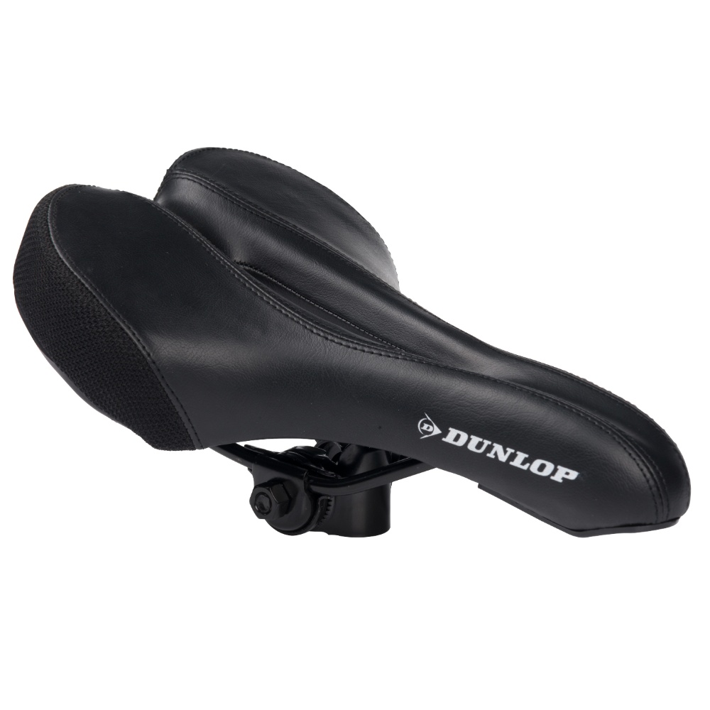 Dunlop cykelsadel - Ergonomisk letvægts design 290x170 mm - Sort