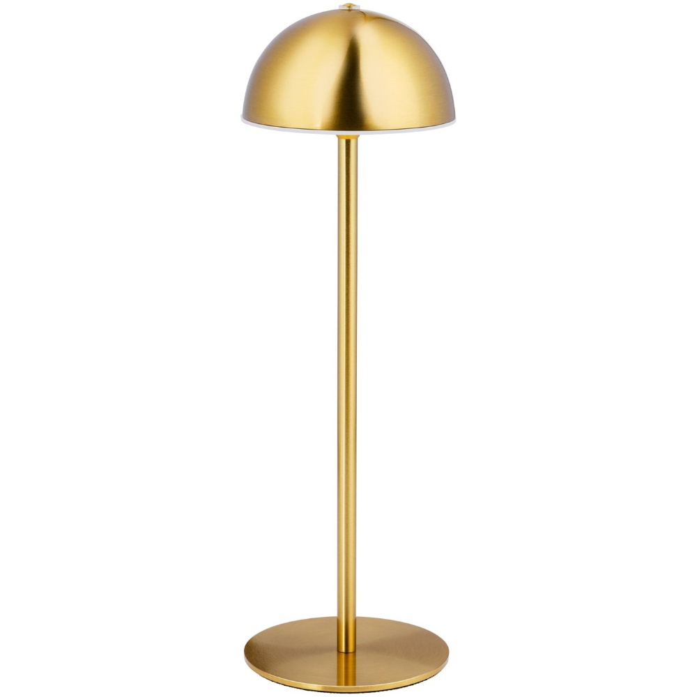 Grundig Bordlampe med Touch, 32 cm i guld med rundt hoved elegant design