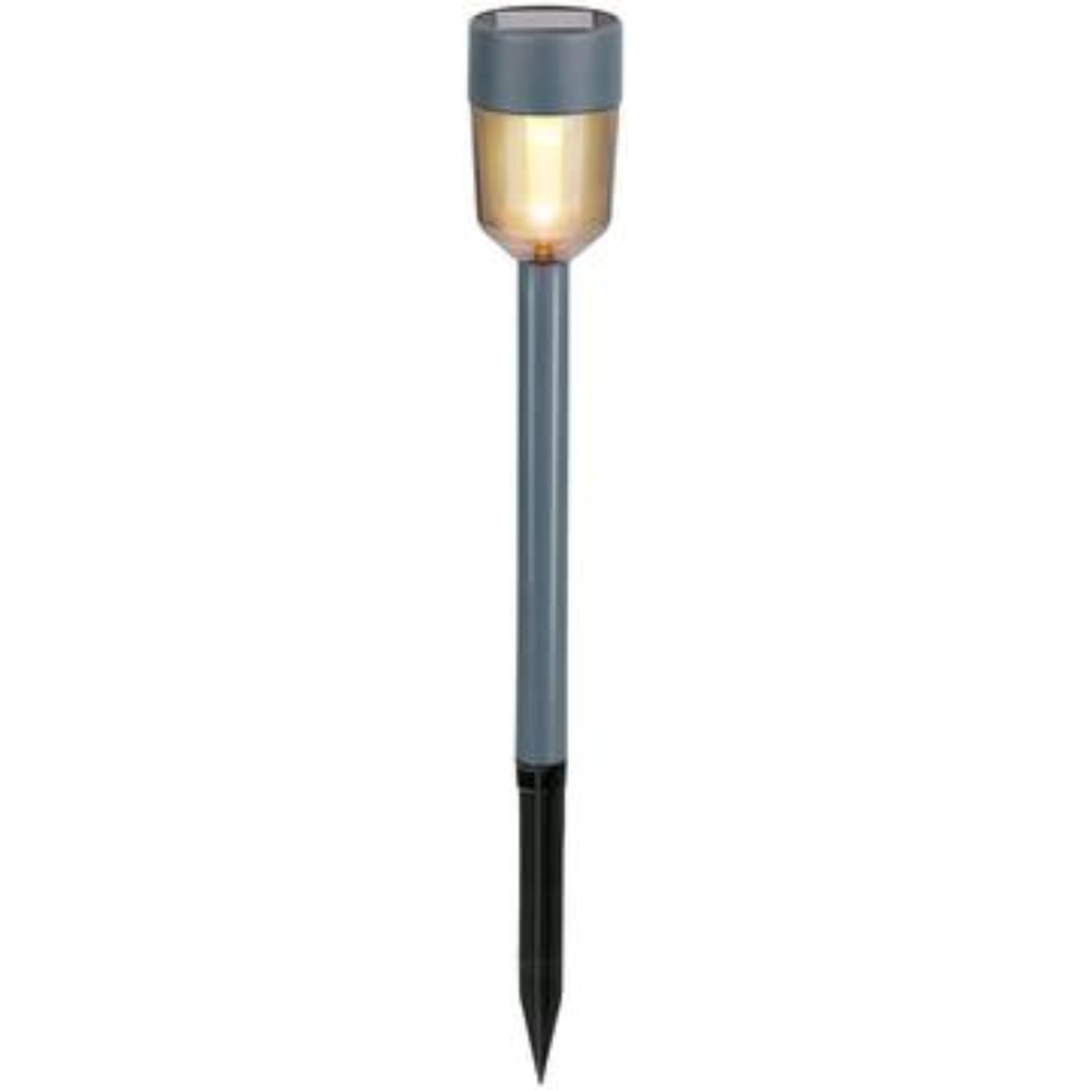 Grundig solcellelampe på spyd Ø5xH16cm - Varm hvid - 4 Stk.