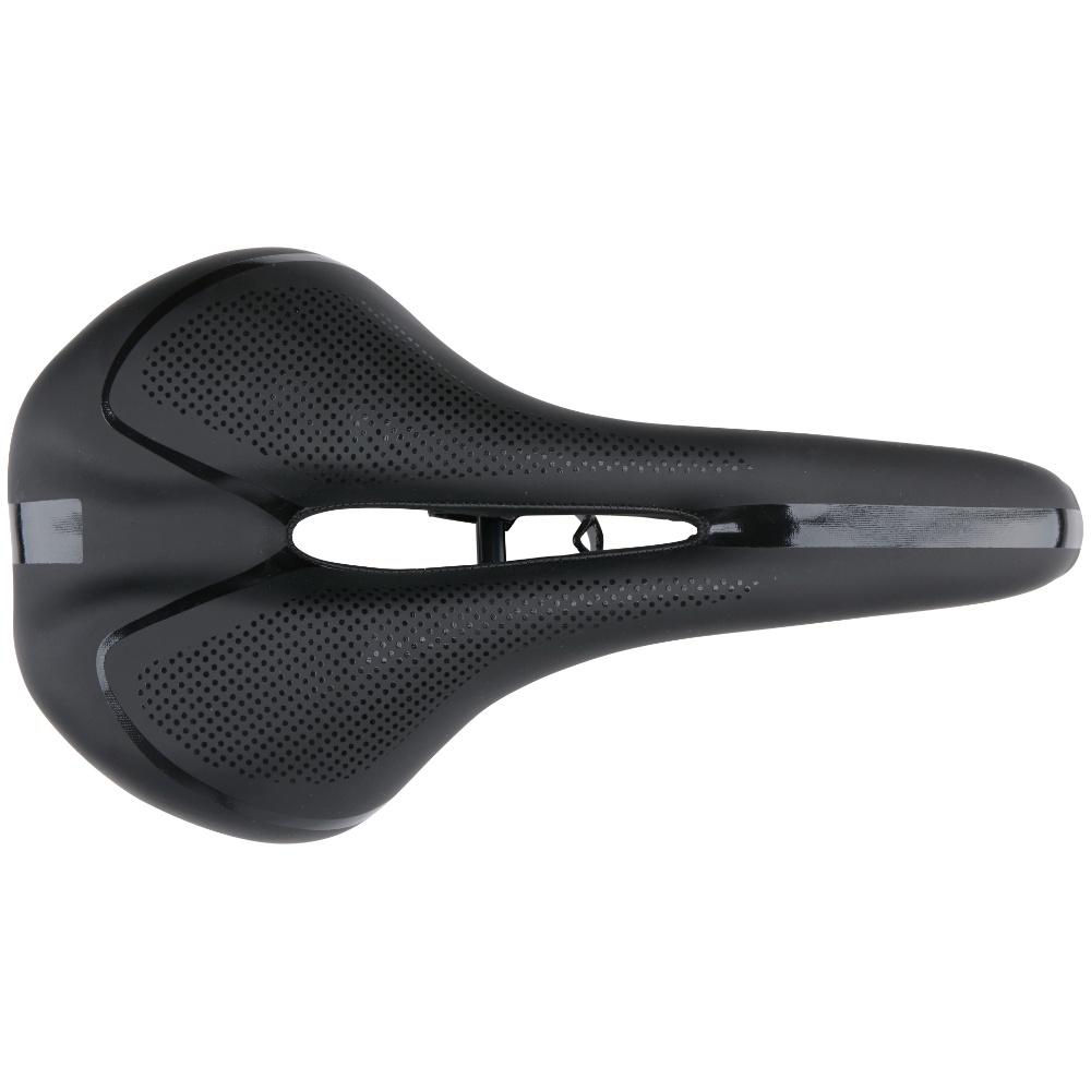 Dunlop sport cykelsadel - Ergonomisk design med Gel - Sort