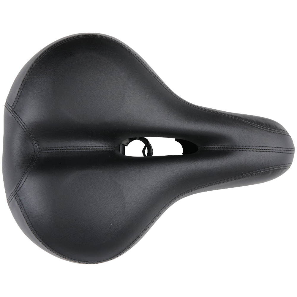 Dunlop cykelsadel - Ergonomisk design med Gel - reducerer vibrationer - Sort